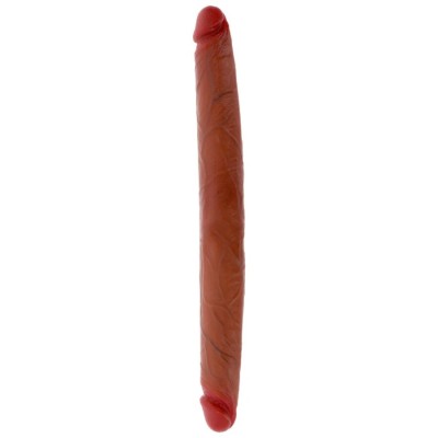 GET REAL - DILDO DE SILICONE DE DUAS PONTAS CARAMELO 40 CM - D-244990 - Dona Pimenta