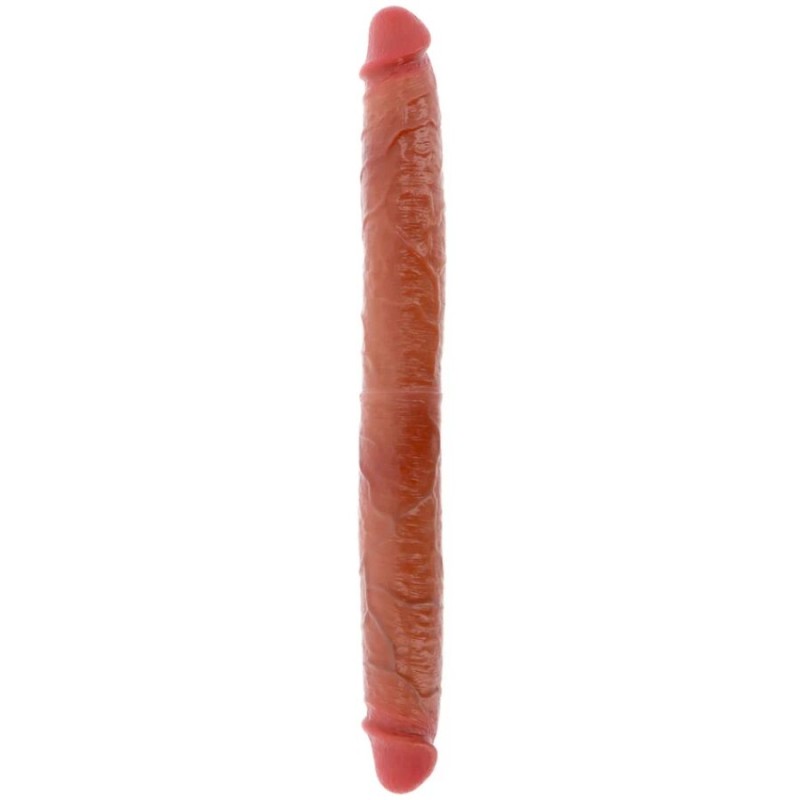 GET REAL - DILDO DE SILICONE DE DUAS PONTAS CARAMELO 46 CM - D-244991 - Dona Pimenta