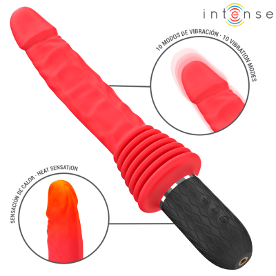 INTENSE - CYNTHIA VIBRADOR DE IMPULSO COM CONTROLE REMOTO E AQUECIMENTO - D-244830 - Dona Pimenta