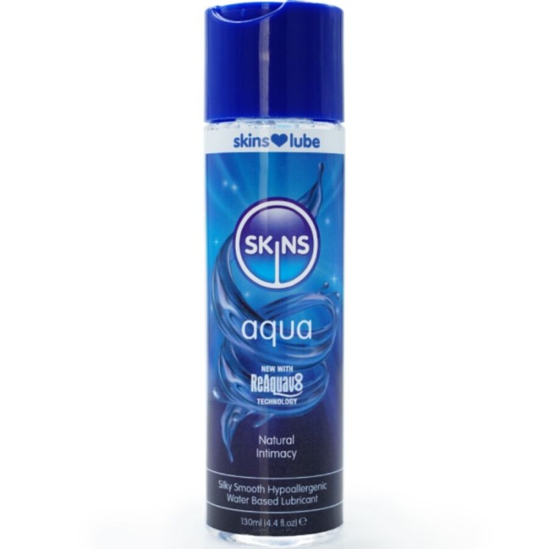 SKINS - AQUA LUBRIFICANTE À BASE DE ÁGUA 130 ML - D-244870 - Dona Pimenta