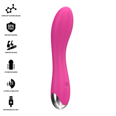 INTENSE - VIBRADOR CHER COM 20 PADRÕES E CABEÇAS INTERCAMBIÁVEIS - D-244828 - Dona Pimenta