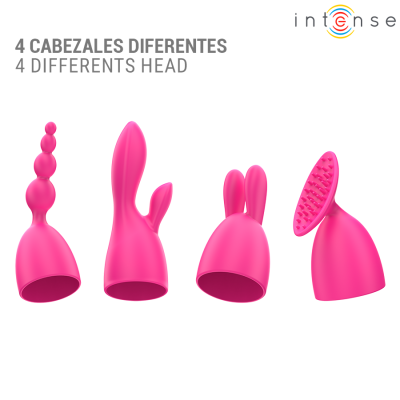 INTENSE - VIBRADOR CHER COM 20 PADRÕES E CABEÇAS INTERCAMBIÁVEIS - D-244828 - Dona Pimenta