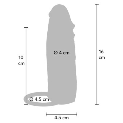 GET REAL - CAPA VIBRATÓRIA DE SILICONE PARA PELE HIDRATADA, CARAMELO, 16 CM - D-244994 - Dona Pimenta