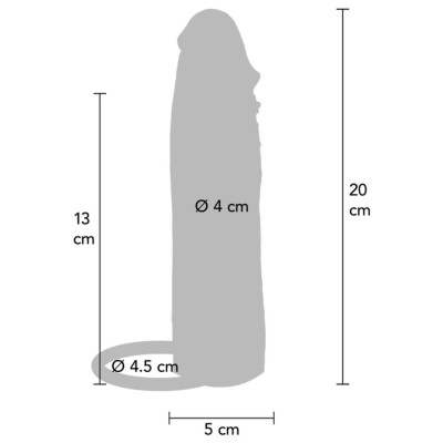 GET REAL - CAPA VIBRATÓRIA DE SILICONE PARA PELE HIDRATADA, CARAMELO, 20 CM - D-244995 - Dona Pimenta