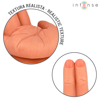 INTENSE - ESTIMULADOR DE PONTO G LEELA MÃO FLEXÍVEL 12,6 CM - D-244710 - Dona Pimenta