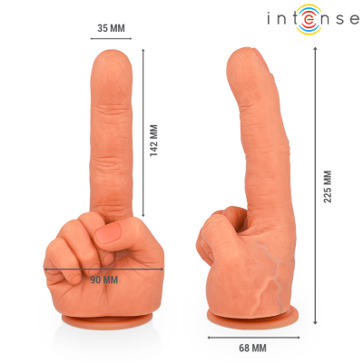 INTENSE - ESTIMULADOR DE PONTO G HUBERT MÃO FLEXÍVEL 14,2 CM - D-244711 - Dona Pimenta
