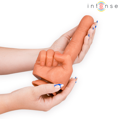 INTENSE - ESTIMULADOR DE PONTO G HUBERT MÃO FLEXÍVEL 14,2 CM - D-244711 - Dona Pimenta