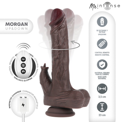 MR INTENSE - MORGAN PÊNIS REALISTA COM CONTROLE REMOTO 23 CM -O- 3,5 CM - D-244914 - Dona Pimenta