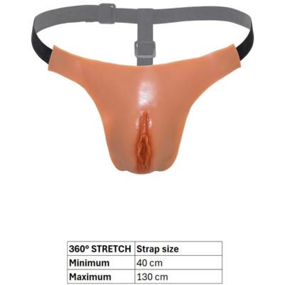 HIDDEN DESIRE - ALTER EGO AJUSTÁVEL VAGINA ABERTA CORDA CARNE - D-241489 - Dona Pimenta