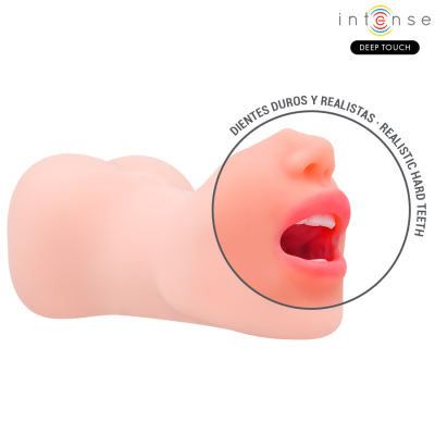 INTENSE DEEP TOUCH - MASTURBADOR RILEY COM DUPLA BOCA E VAGINA - D-244821 - Dona Pimenta