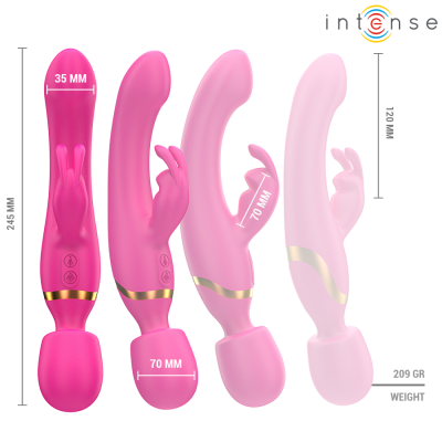 INTENSE - VIBRADOR DUPLO WINONA COELHO E VARINHA - D-244715 - Dona Pimenta