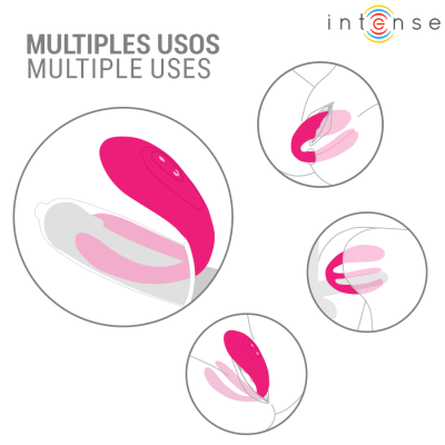 INTENSE - JULIA VIBRADOR DUPLO COM CONTROLE REMOTO - D-244818 - Dona Pimenta