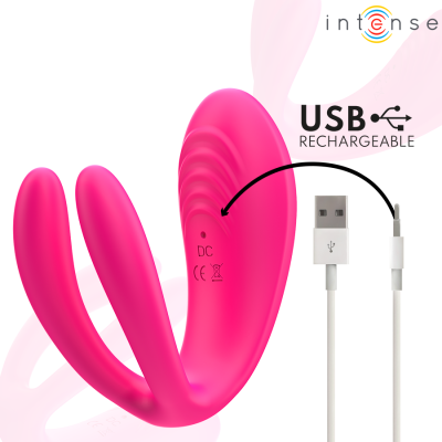 INTENSE - JULIA VIBRADOR DUPLO COM CONTROLE REMOTO - D-244818 - Dona Pimenta