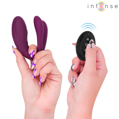 INTENSE - SANDRA ESTIMULADOR DE TOQUE E VIBRAÇÃO COM CONTROLE REMOTO - D-244819 - Dona Pimenta