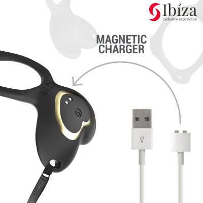 IBIZA - CALCINHA CORAÇÃO VIBRADOR PARA CASAL COM CONTROLE REMOTO - D-244814 - Dona Pimenta