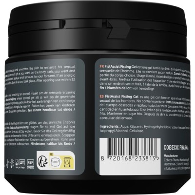 COBECO - FIST ASSIST FISTING GEL EXTRA GROSSO À BASE DE ÁGUA 500 ML - D-245053 - Dona Pimenta