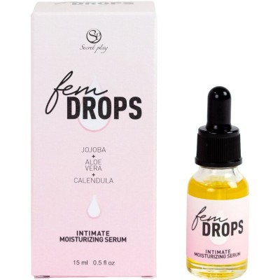 SECRETPLAY - FEM DROPS SÉRUM HIDRATANTE ÍNTIMO 15 ML - D-245087 - Dona Pimenta