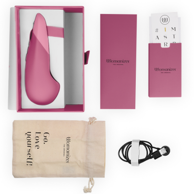 WOMANIZER - VIBE VIBE VIBRADOR SILENCIOSO DE USO INTERNO ROSA ESCURO - D-245107 - Dona Pimenta