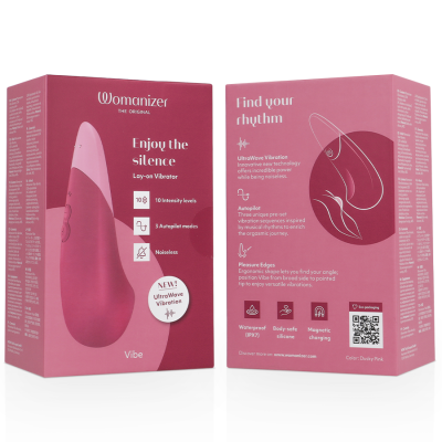 WOMANIZER - VIBE VIBE VIBRADOR SILENCIOSO DE USO INTERNO ROSA ESCURO - D-245107 - Dona Pimenta