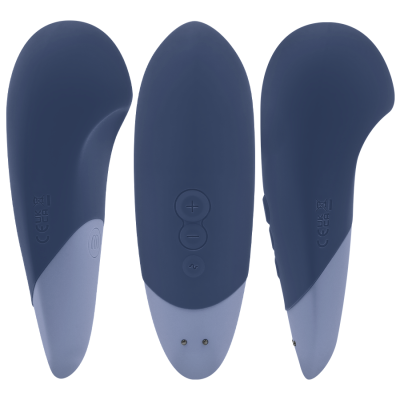 WOMANIZER - VIBE VIBRADOR SILENCIOSO DE USO À DIRETA AZUL ESCURO - D-245108 - Dona Pimenta
