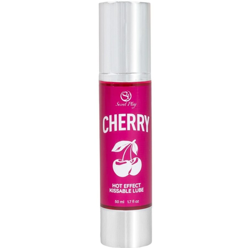 SECRETPLAY - LUBRIFICANTE AQUECEDOR DE CEREJA 50 ML - D-245088 - Dona Pimenta