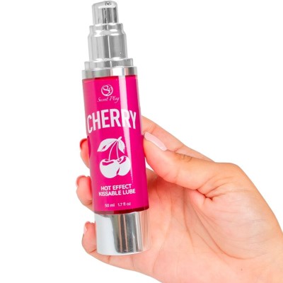 SECRETPLAY - LUBRIFICANTE AQUECEDOR DE CEREJA 50 ML - D-245088 - Dona Pimenta