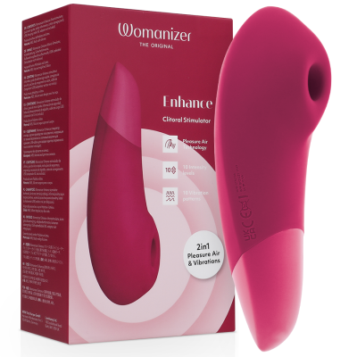 WOMANIZER - Estimulador Clitoriano Enhance Rosa Vibrante - D-245094 - Dona Pimenta