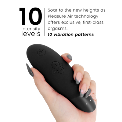 WOMANIZER - ESTIMULADOR CLITORIAL INTENSO PRETO - D-245095 - Dona Pimenta