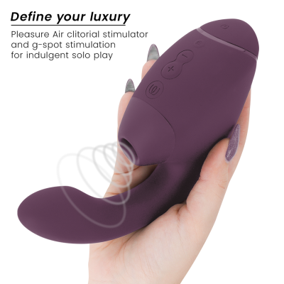 WOMANIZER - DUO NEXT Estimulador Duplo de Clitóris e Ponto G Roxo Escuro - D-245098 - Dona Pimenta