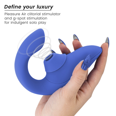 WOMANIZER - VIBRADOR ESTIMULADOR BLEND RABBIT AZUL VIBRANTE - D-245100 - Dona Pimenta