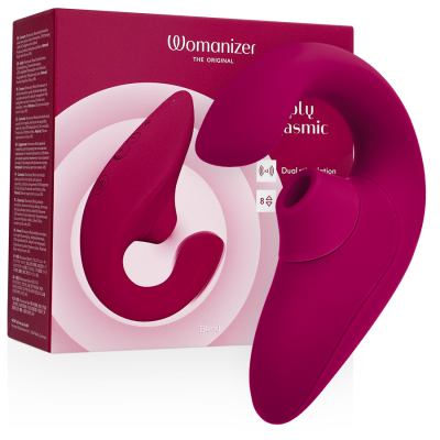 WOMANIZER - VIBRADOR ESTIMULADOR BLEND RABBIT ROSA VIBRANTE - D-245101 - Dona Pimenta
