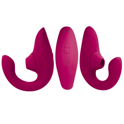 WOMANIZER - VIBRADOR ESTIMULADOR BLEND RABBIT ROSA VIBRANTE - D-245101 - Dona Pimenta