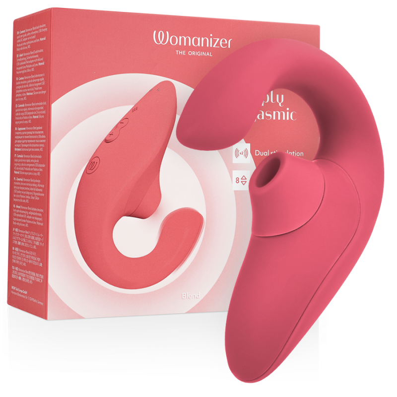 WOMANIZER - VIBRADOR ESTIMULADOR BLEND RABBIT ROSA VIBRANTE - D-245102 - Dona Pimenta