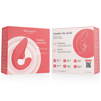 WOMANIZER - VIBRADOR ESTIMULADOR BLEND RABBIT ROSA VIBRANTE - D-245102 - Dona Pimenta