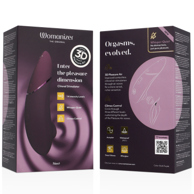 WOMANIZER - PRÓXIMO ESTIMULADOR CLITORIAL ROXO ESCURO - D-245104 - Dona Pimenta