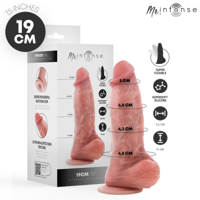 MR INTENSE - SPENCER PÊNIS PEQUENO ULTRARREALISTA COM TESTÍCULOS 19 CM - D-245073 - Dona Pimenta