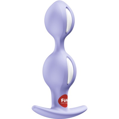 FUN FACTORY - B-BALLS DUO PLUG ANAL ROXO - D-244174 - Dona Pimenta
