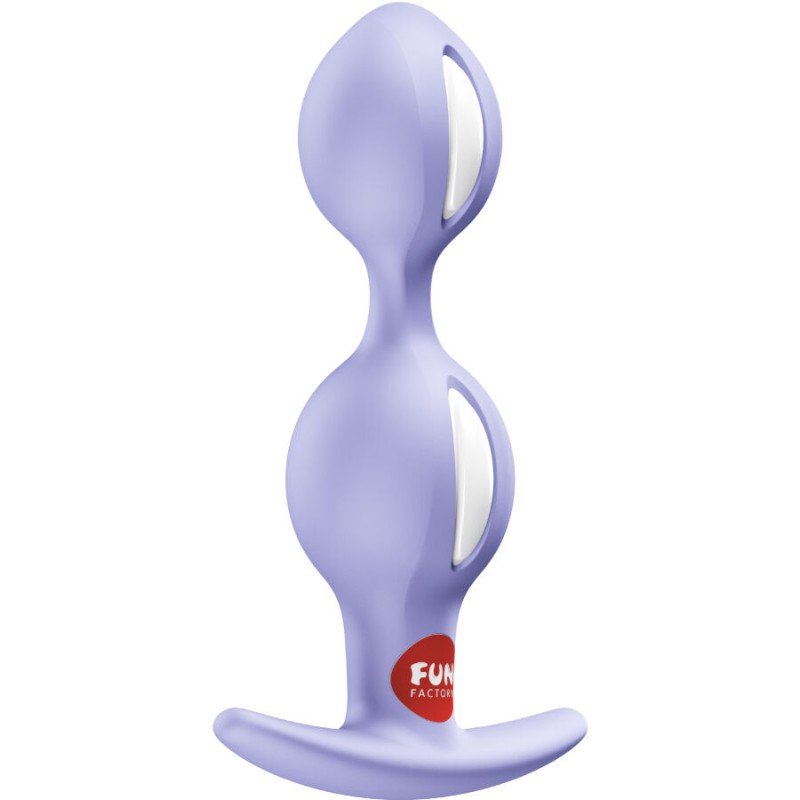 FUN FACTORY - B-BALLS DUO PLUG ANAL ROXO - D-244174 - Dona Pimenta