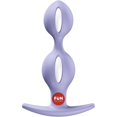 FUN FACTORY - B-BALLS DUO PLUG ANAL ROXO - D-244174 - Dona Pimenta