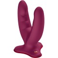 FUN FACTORY - RYDE DUPLO DILDO VINHO VERMELHO - D-244240 - Dona Pimenta