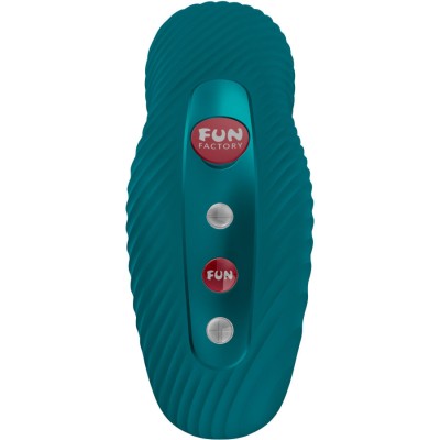 FUN FACTORY - VIBRADOR LAYA III LAY-ON VERDE GARRAFA - D-244211 - Dona Pimenta