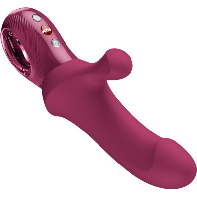 FUN FACTORY - BI STRONIC CURVE THRUSTING RABBIT PULSATORS VERMELHO VINHO - D-244310 - Dona Pimenta