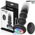 ADDICTED TOYS - PLUG ANAL GIRATÓRIO VIBRATÓRIO COM LUZ LED E CONTROLE REMOTO - D-245120 - Dona Pimenta