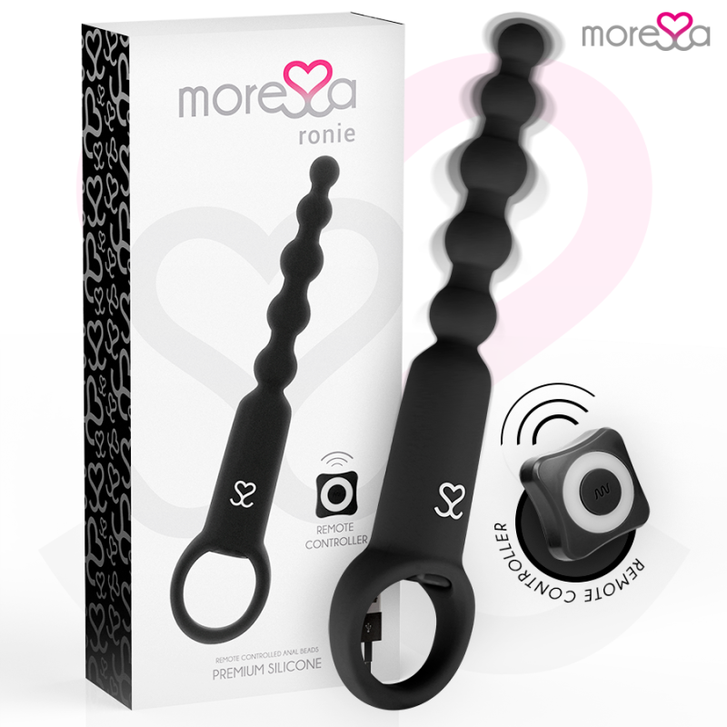 MORESSA RONIE CONTROLE REMOTO ANAL PRAZER PRETO - D-221132 - Dona Pimenta