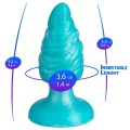 SILEXD - MELTY PLUG ANAL DE DERRETIMENTO FANTASY DE SILICONE LÍQUIDO TERMOREATIVO AZUL CELESTIAL 9,2 CM - D-245453 - Dona Piment
