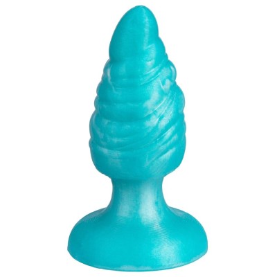 SILEXD - MELTY PLUG ANAL DE DERRETIMENTO FANTASY DE SILICONE LÍQUIDO TERMOREATIVO AZUL CELESTIAL 9,2 CM - D-245453 - Dona Piment