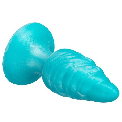 SILEXD - MELTY PLUG ANAL DE DERRETIMENTO FANTASY DE SILICONE LÍQUIDO TERMOREATIVO AZUL CELESTIAL 9,2 CM - D-245453 - Dona Piment
