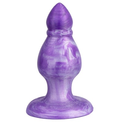 SILEXD - QUEEN ANAL PLUG FANTASY LIQUID SILICONE THEMORREATIVE PURPLE 9.2 CM - D-245455 - Dona Pimenta