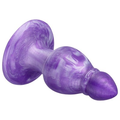 SILEXD - QUEEN ANAL PLUG FANTASY LIQUID SILICONE THEMORREATIVE PURPLE 9.2 CM - D-245455 - Dona Pimenta