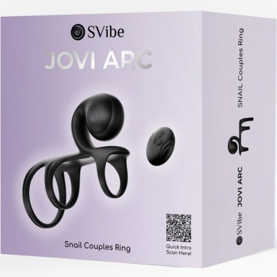 SNAIL VIBE - ANEL DE CASAL JOVI ARC COM CONTROLE REMOTO PRETO - D-244957 - Dona Pimenta